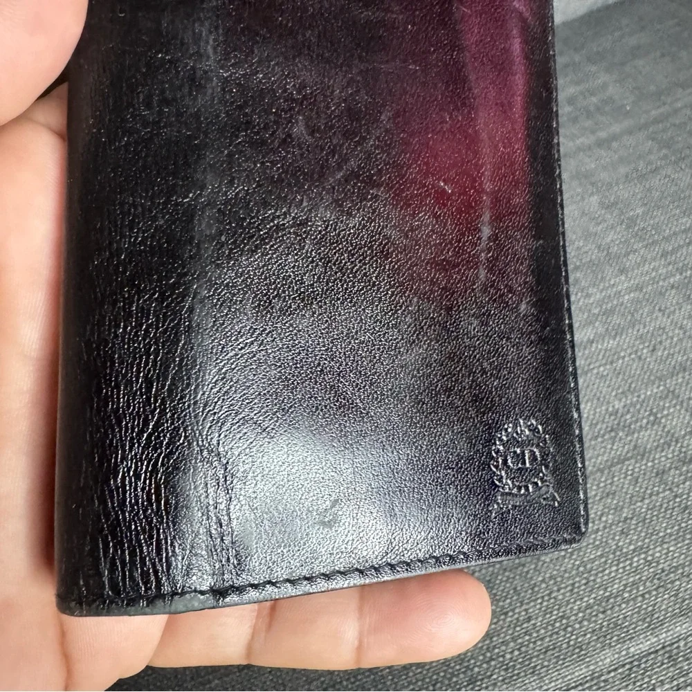 Christian Dior Vintage Check Leather Wallet